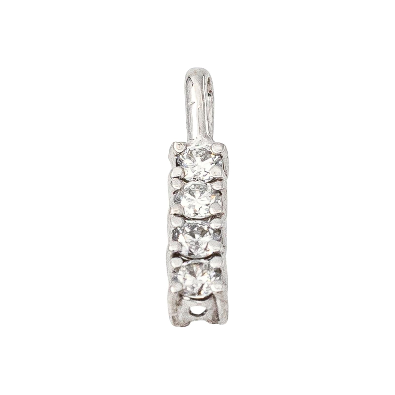 Pendentif Or blanc Diamant