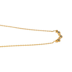 Collier Maille forçat Or jaune Saphir