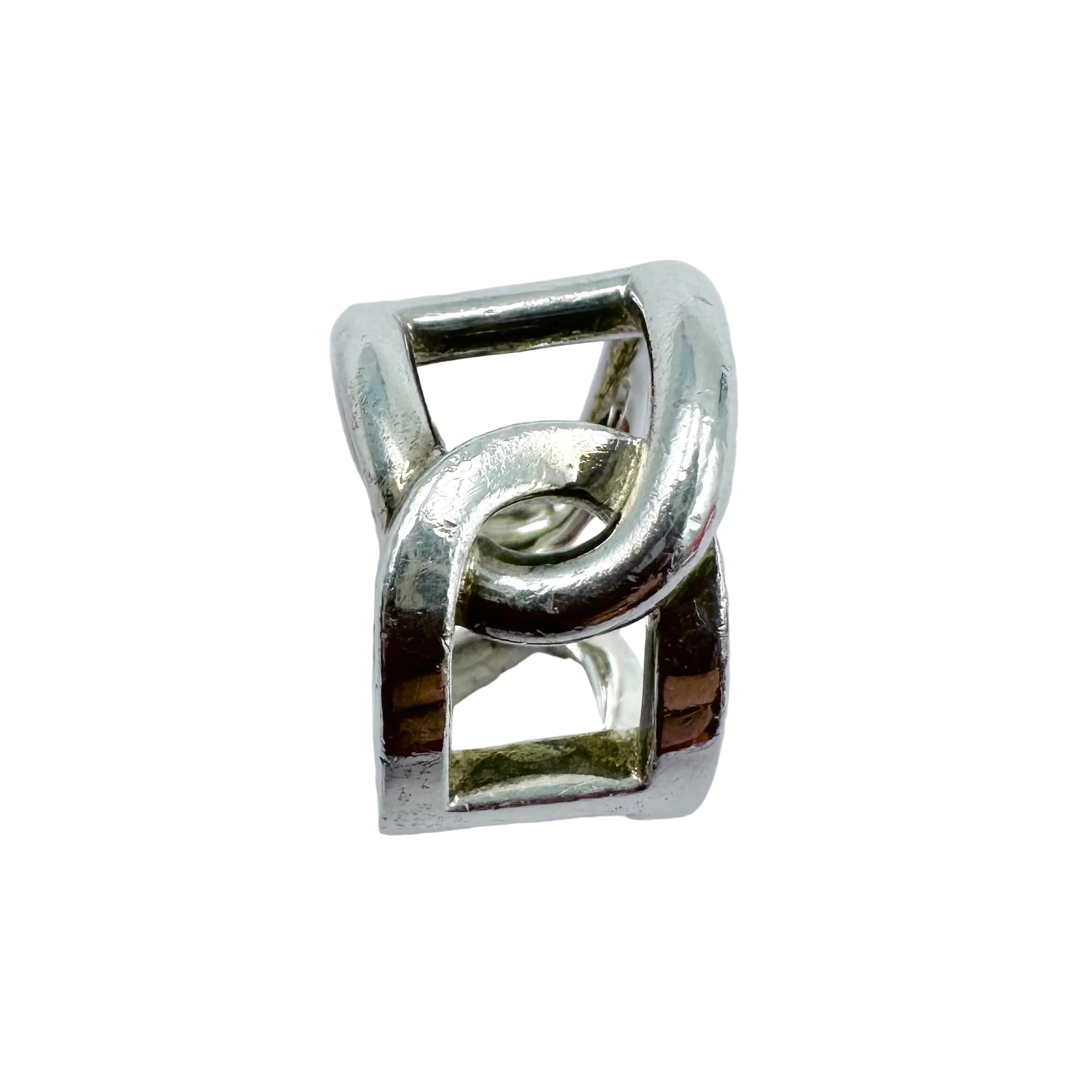 Bague HERMÈS "Cythère" en argent