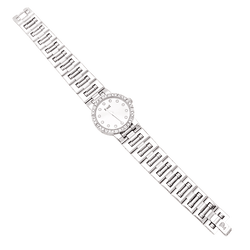 Montre Piaget, "Dancer", or blanc, diamants.