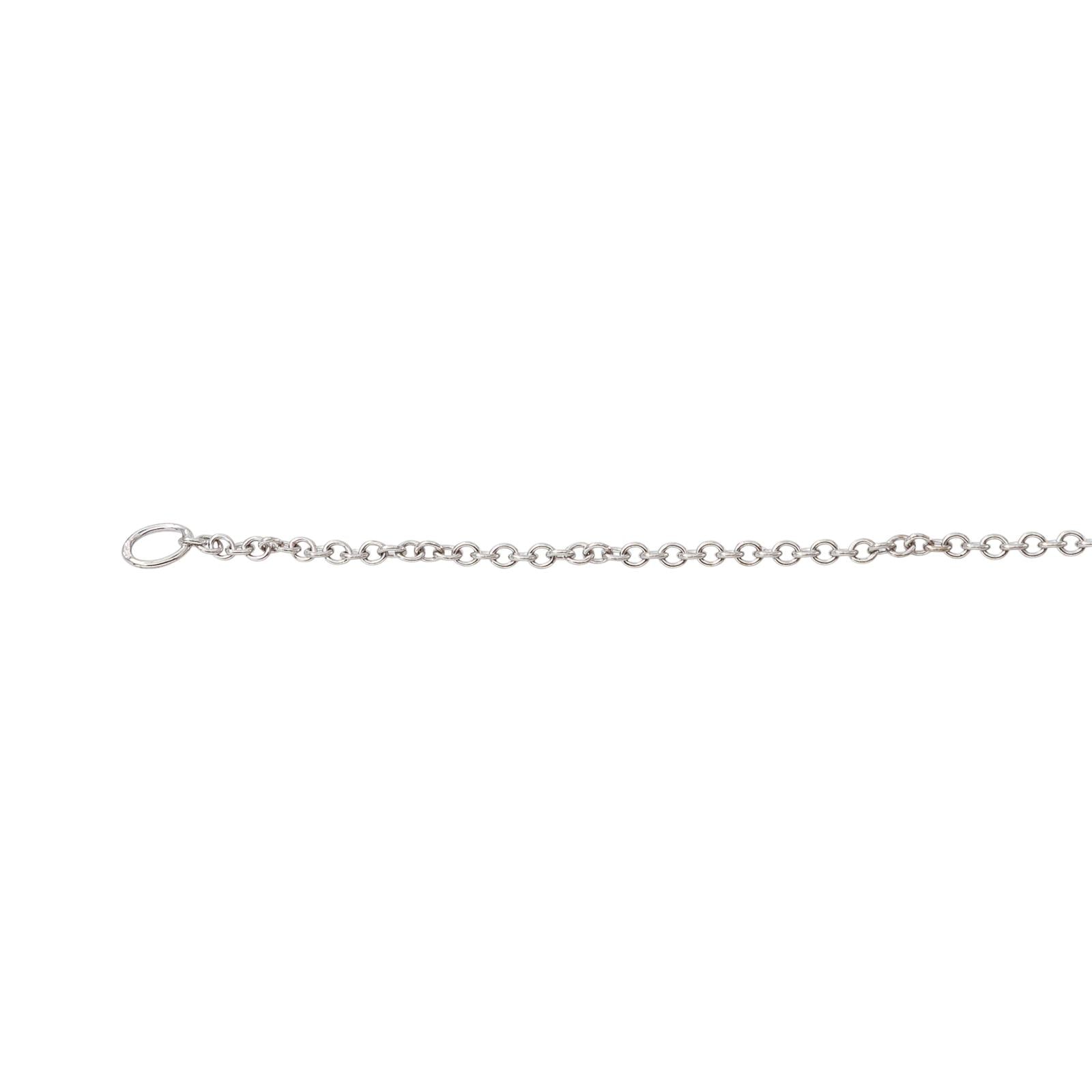 Balmain Collier Maille Forçat  Or blanc