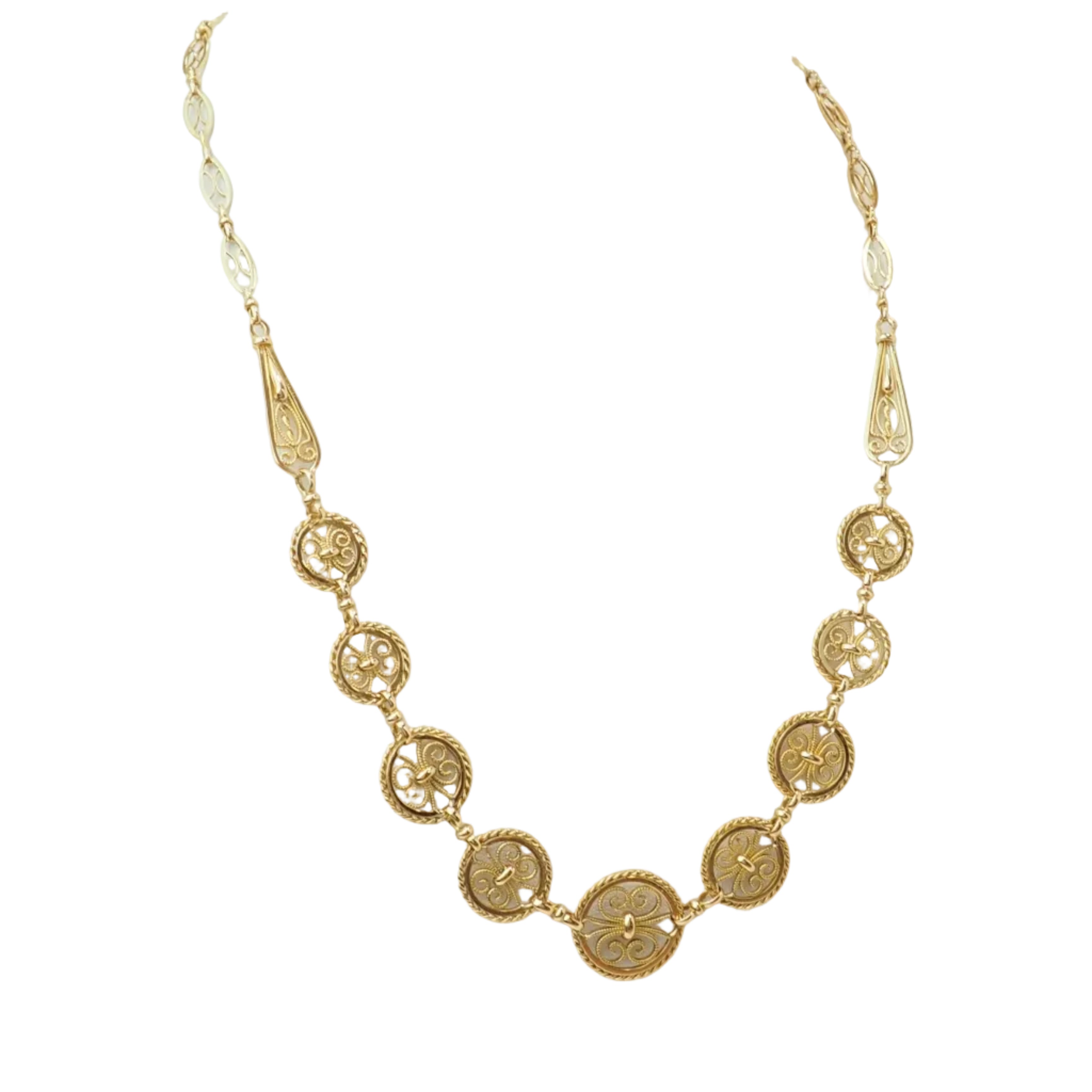 Collier Draperie en or jaune