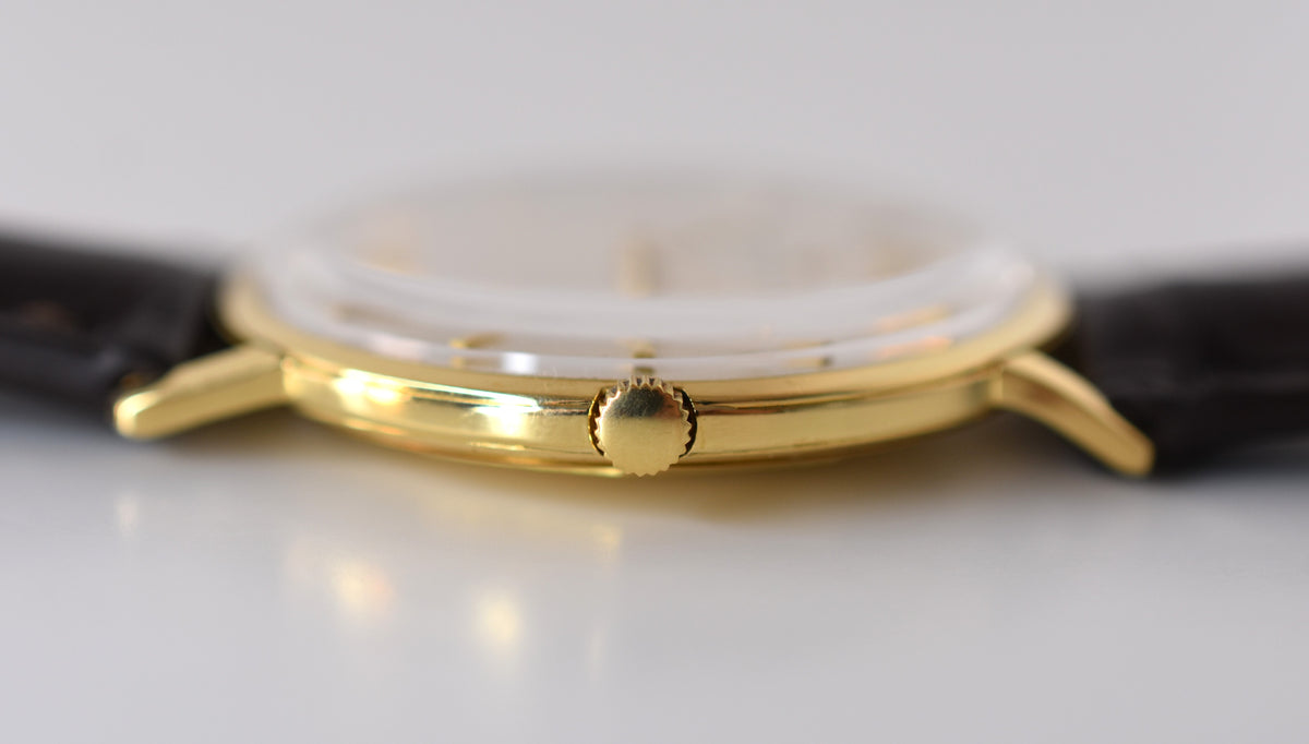 Montre VACHERON & CONSTANTIN en or jaune et cuir