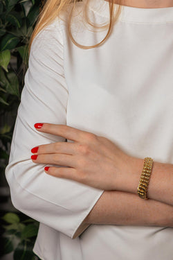 Bracelet Maille américaine Or jaune