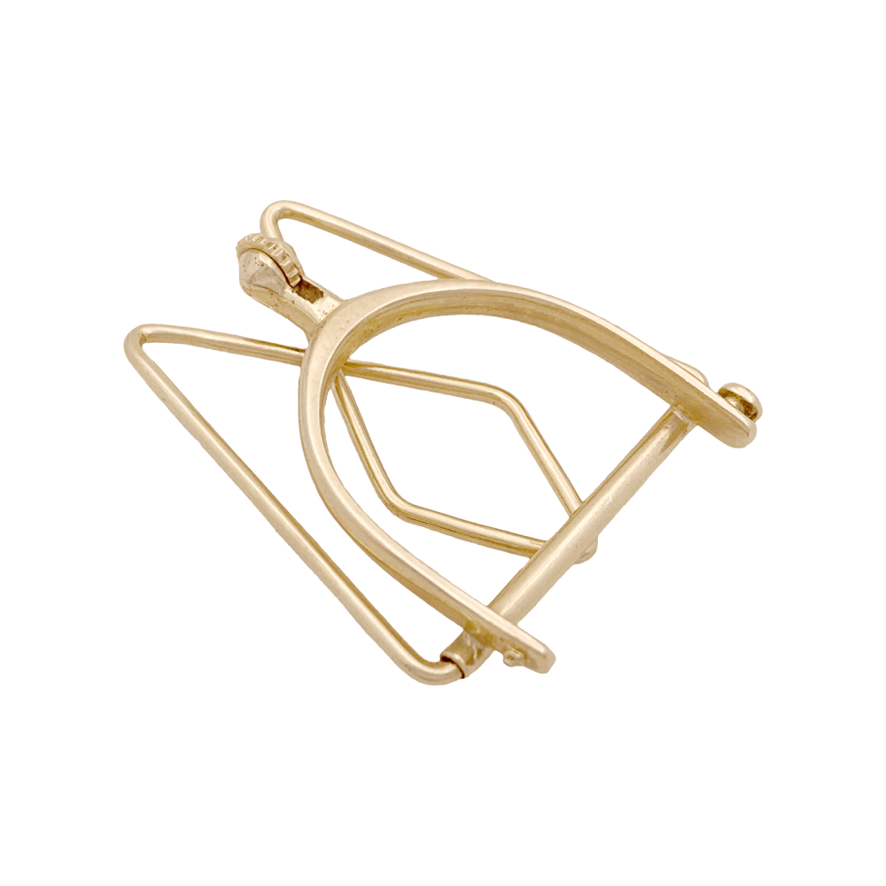 Pince à billet Mellerio, « Éperon » en or jaune.