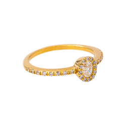 Bague Pompadour Or jaune Diamant