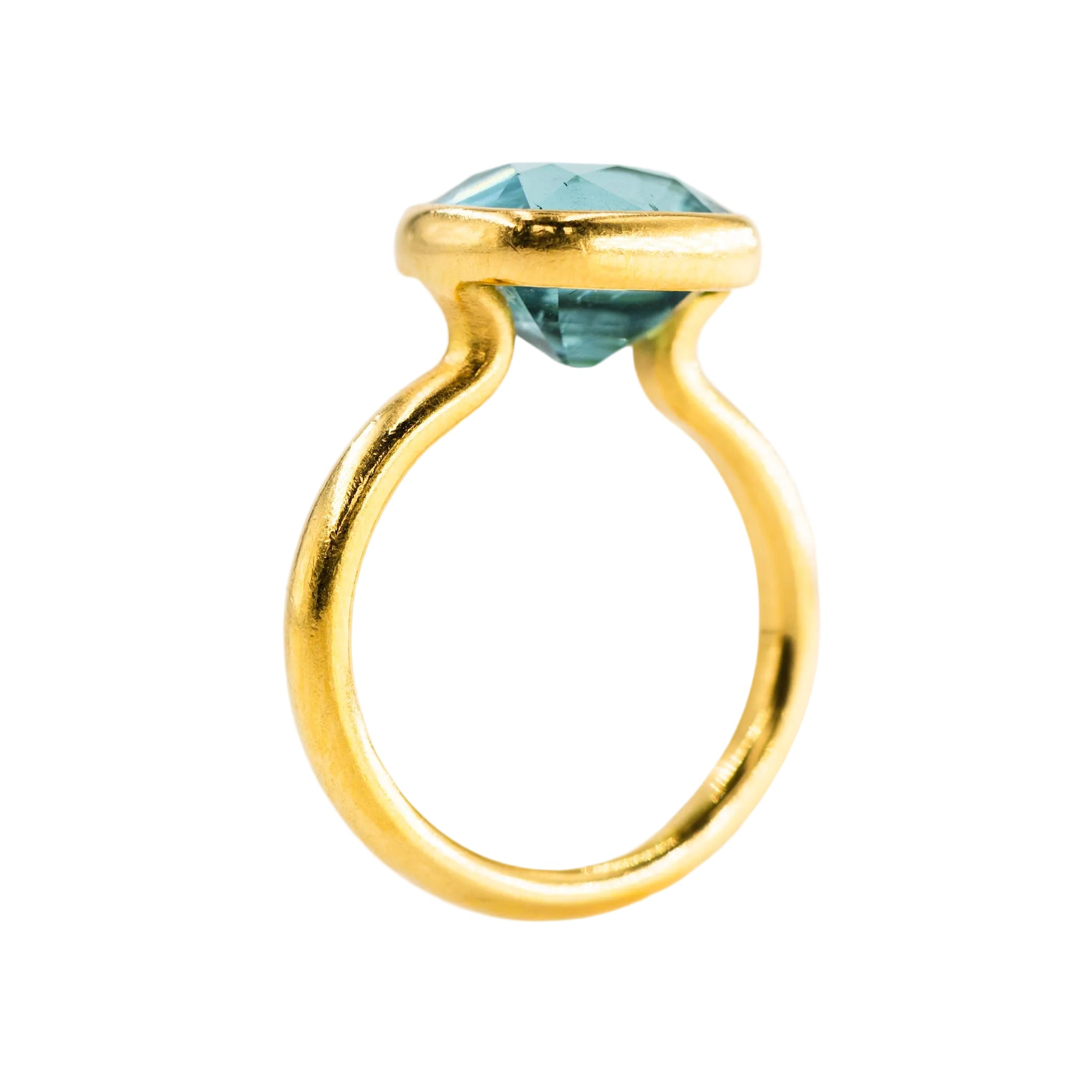 Bague Solitaire MARIE-HÉLÈNE DE TAILLAC en or jaune et tourmaline