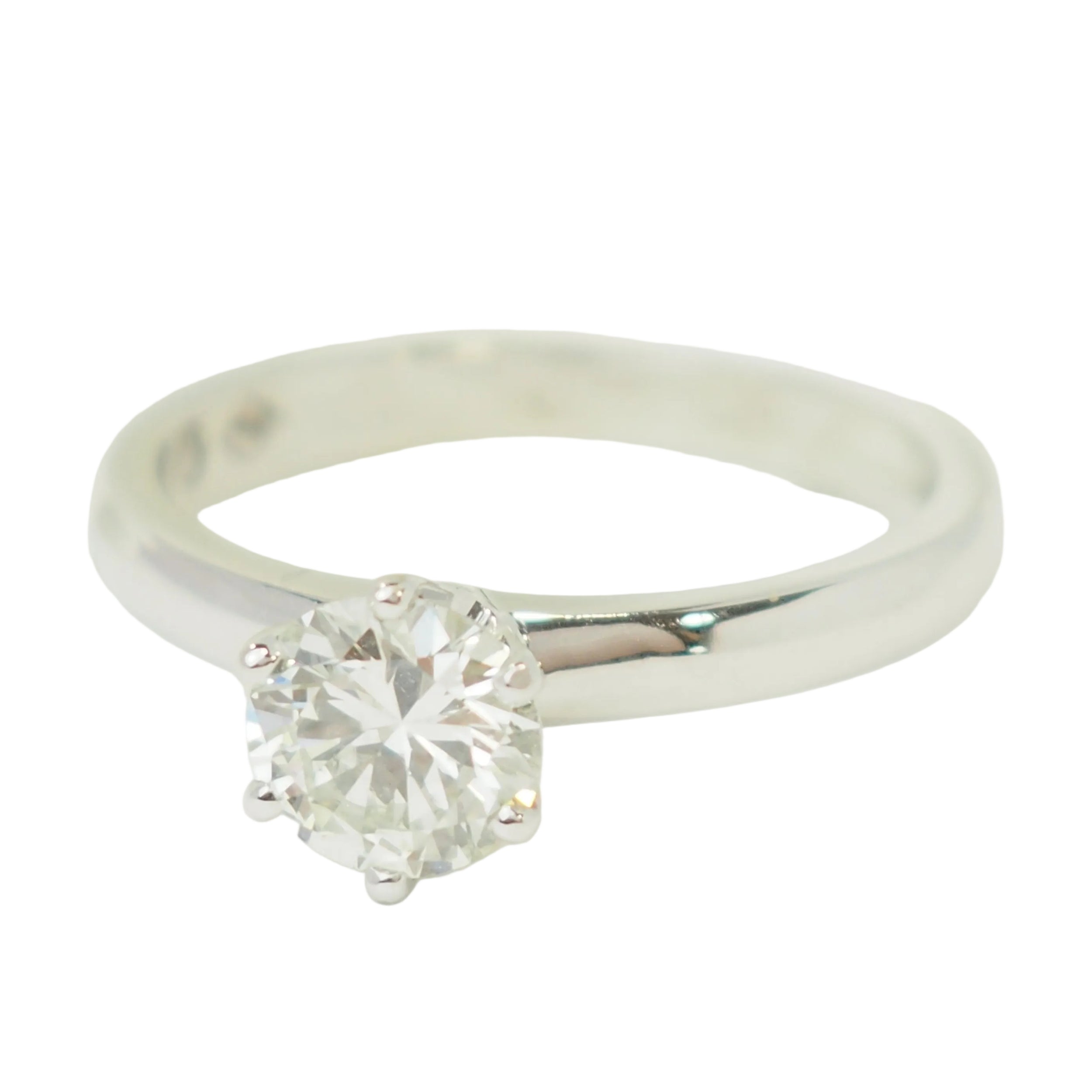 Bague Solitaire en or blanc et diamant