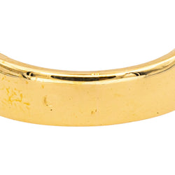 Bague Demi-alliance  Or jaune Diamant