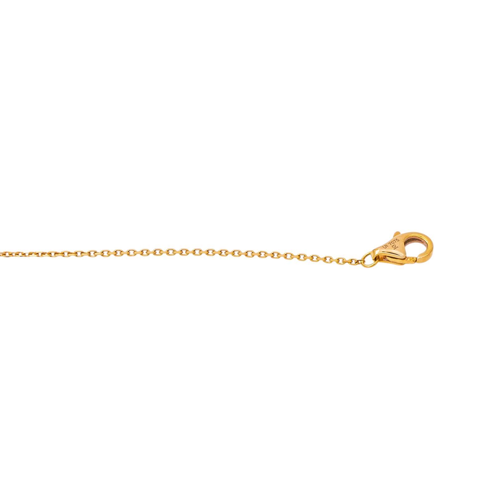 Cartier Collier Trinity Or jaune Saphir rose