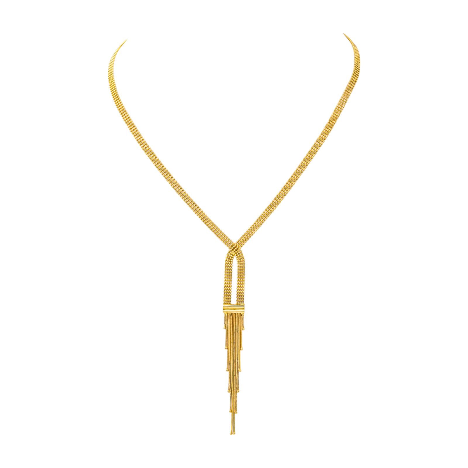 Collier Maille boule Or jaune