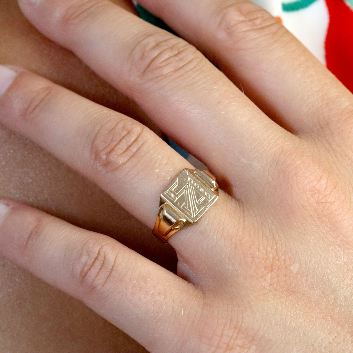 Bague Chevalière en or rose