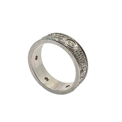 Bague Alliance CARTIER "Love" en or blanc et diamants