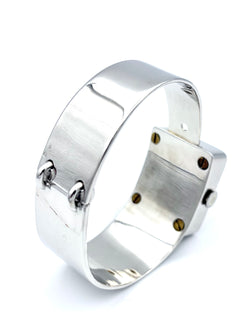 Montre HERMES  vintage en argent vers 1970