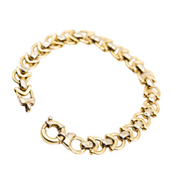 Bracelet Maille en or jaune et or blanc