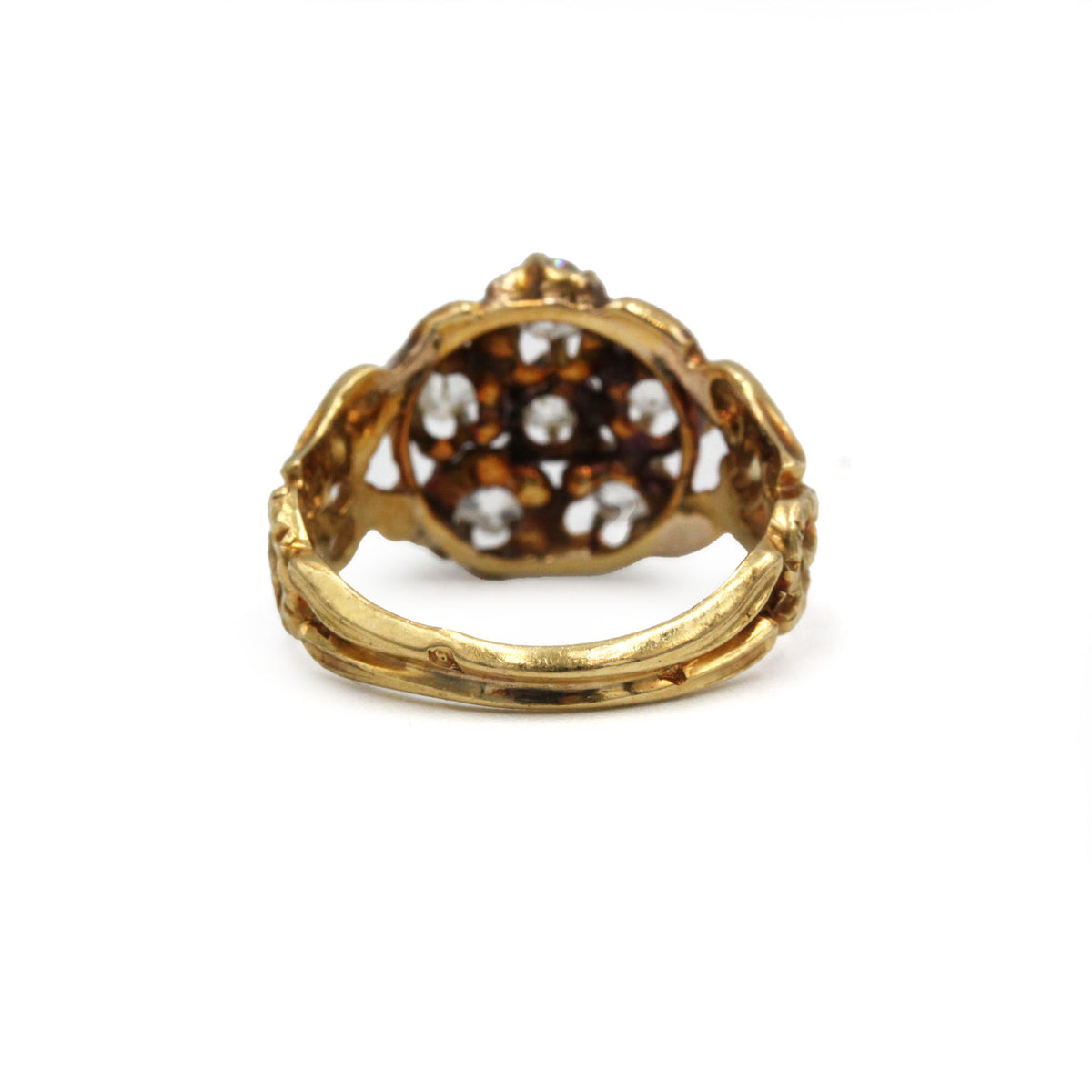 Bague Marguerite en or jaune et diamants