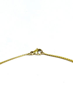 Collier En Or Jaune, Emeraude Et Diamants