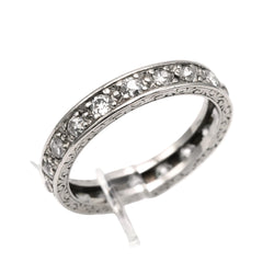 Bague Alliance en or blanc et diamants