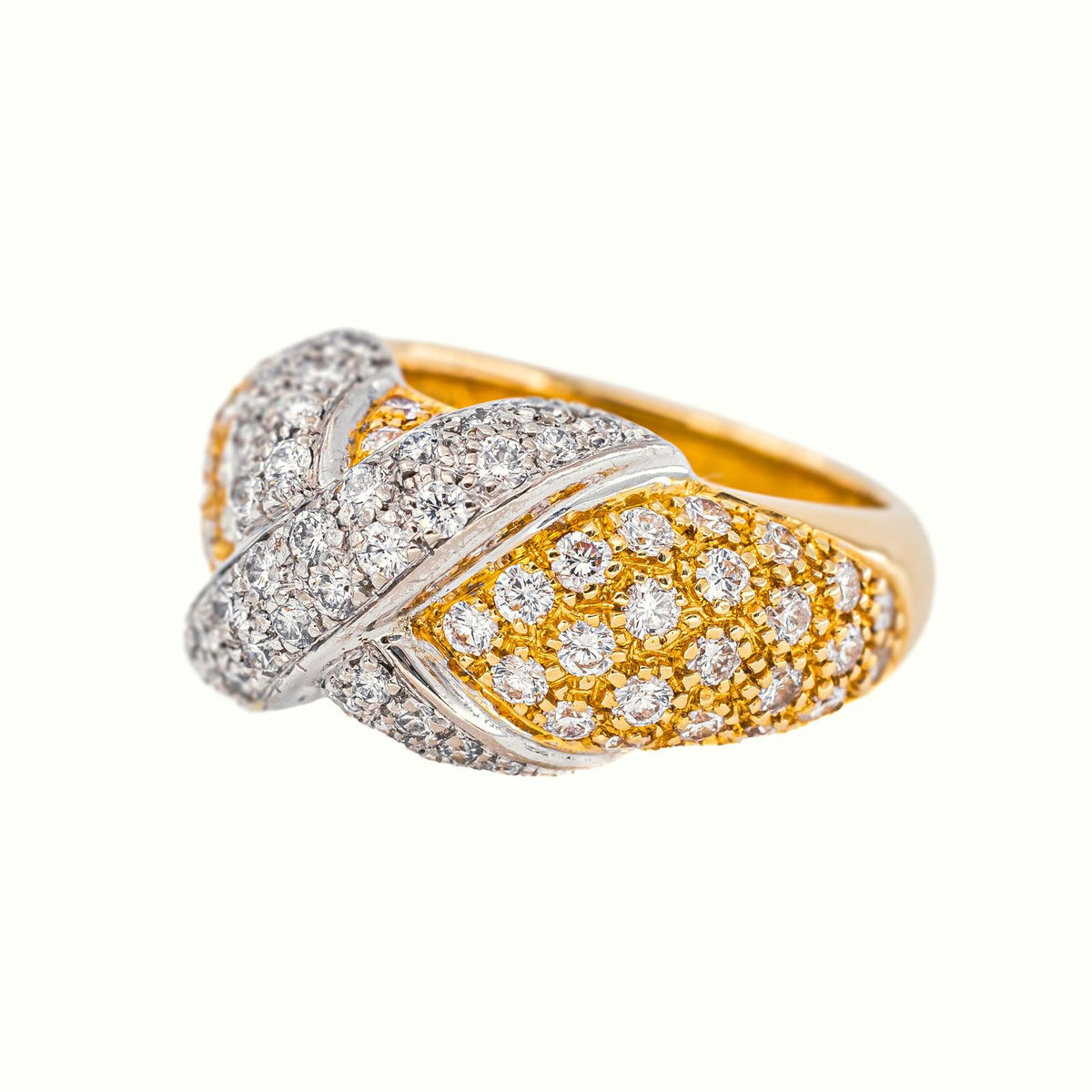 Bague  Jonc  Or jaune  Diamant
