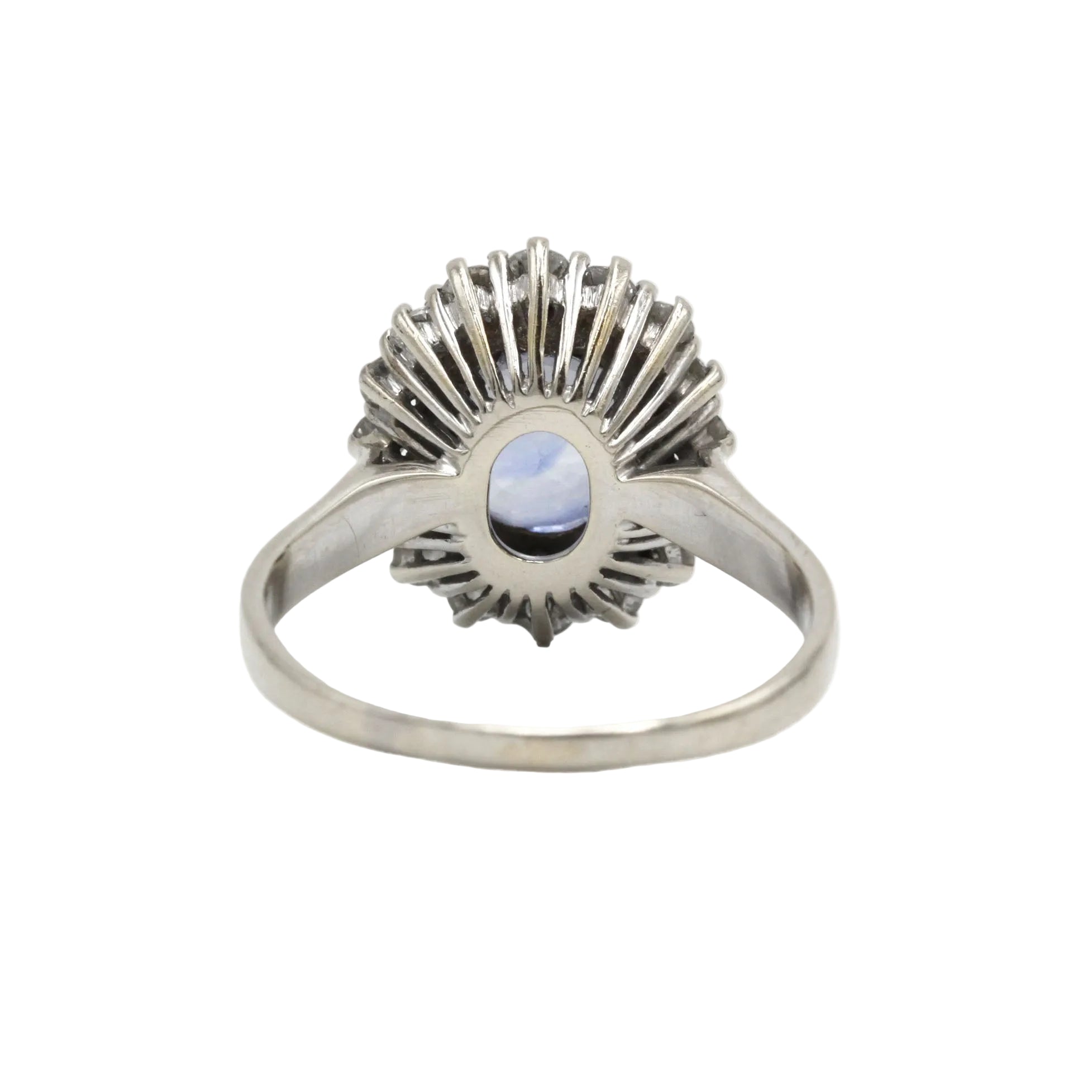 Bague Marguerite en or blanc, or jaune, saphir et diamants