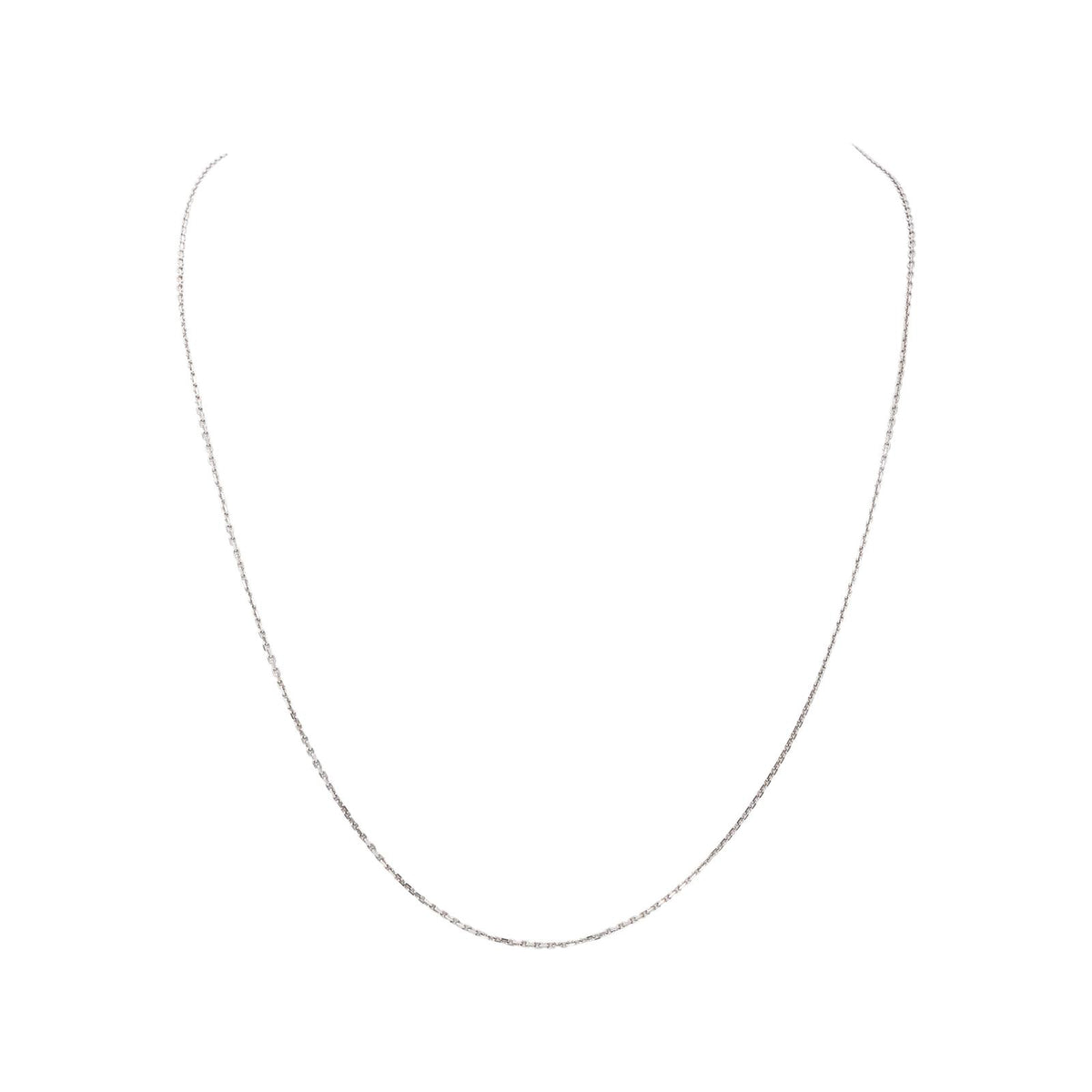 Collier Maille forçat Or blanc