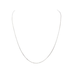 Collier Maille forçat Or blanc