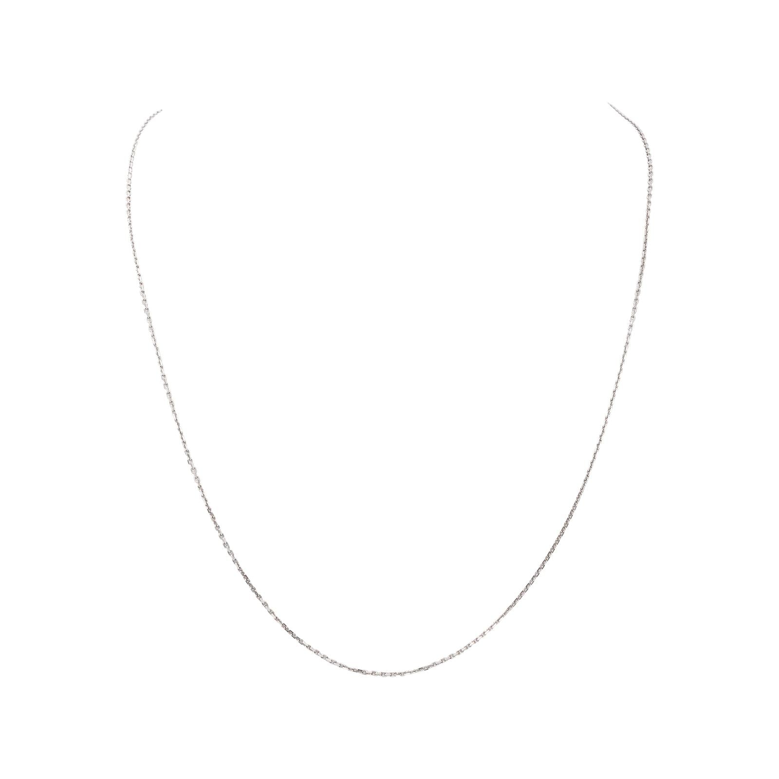 Collier Maille forçat Or blanc