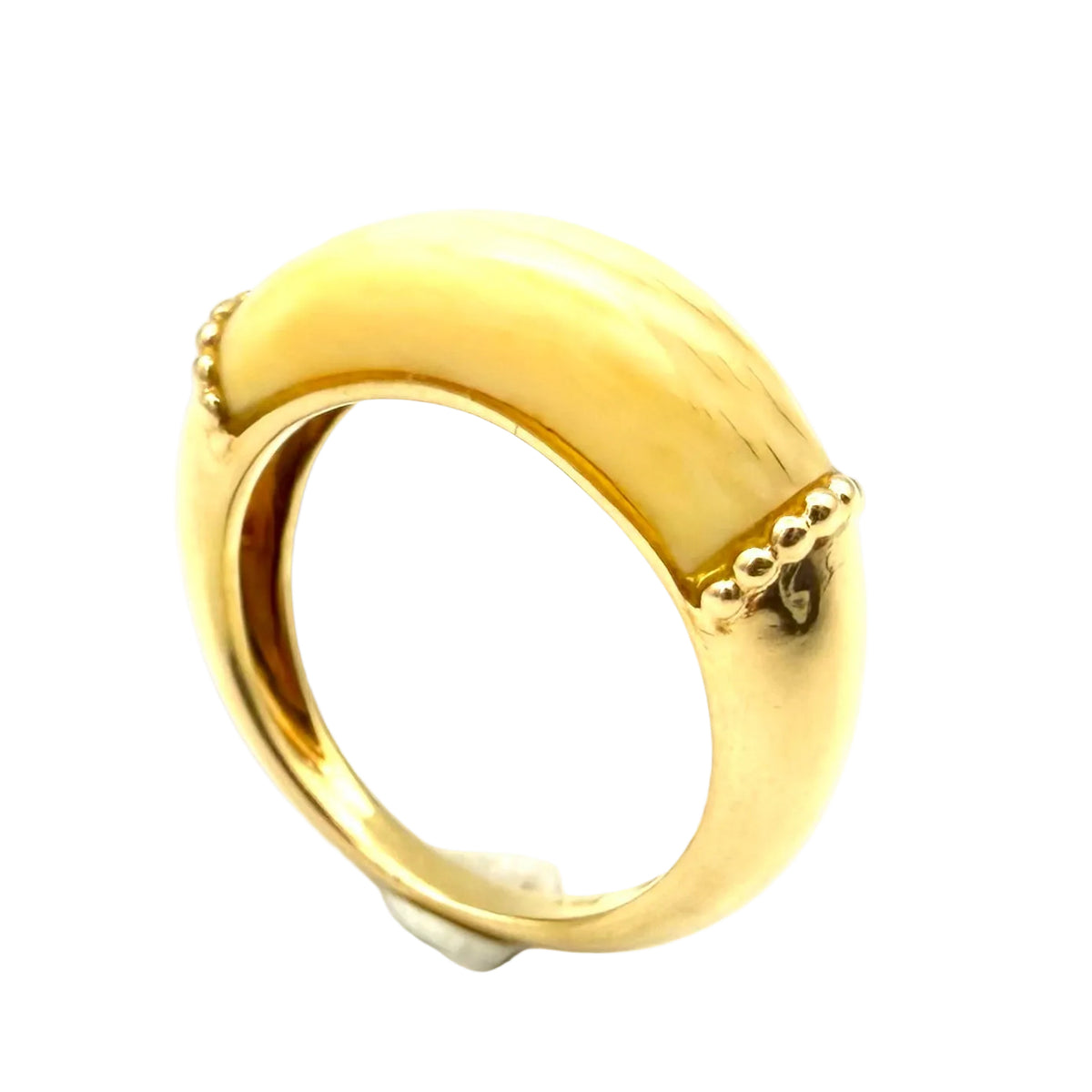 Bague Jonc JEAN ET PIERRE BELLIN en or jaune et ivoire