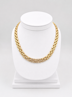 Parure CARTIER "Panthère" en or jaune et diamants