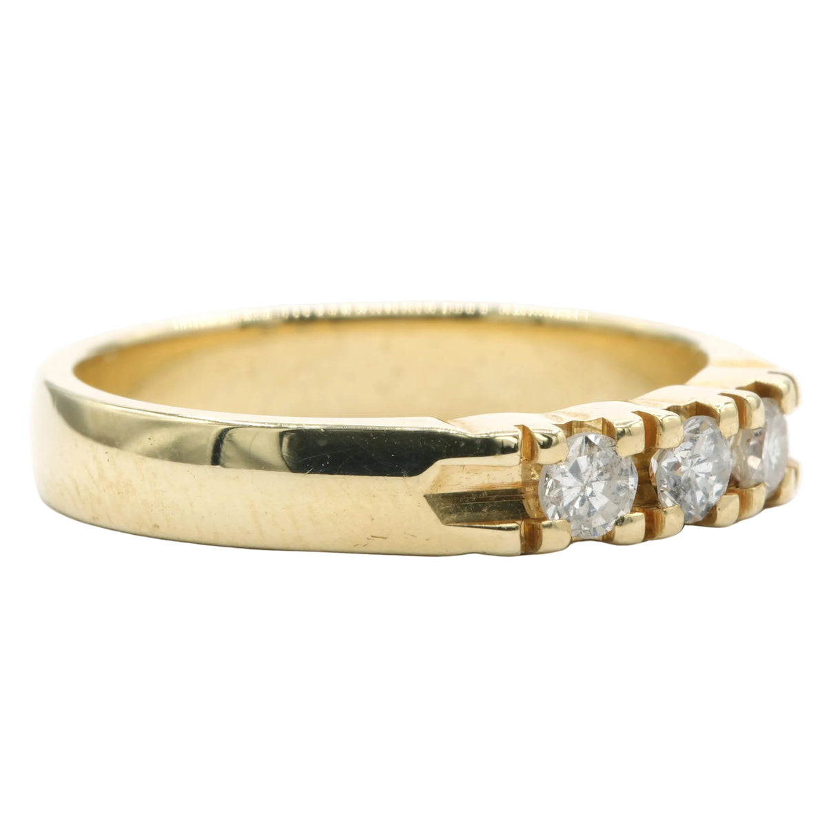 Bague Trilogie en or jaune et diamants