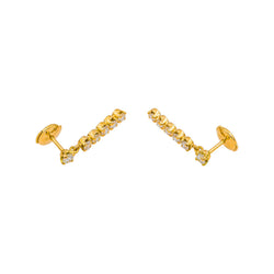 Boucles d'oreilles Or jaune Diamant