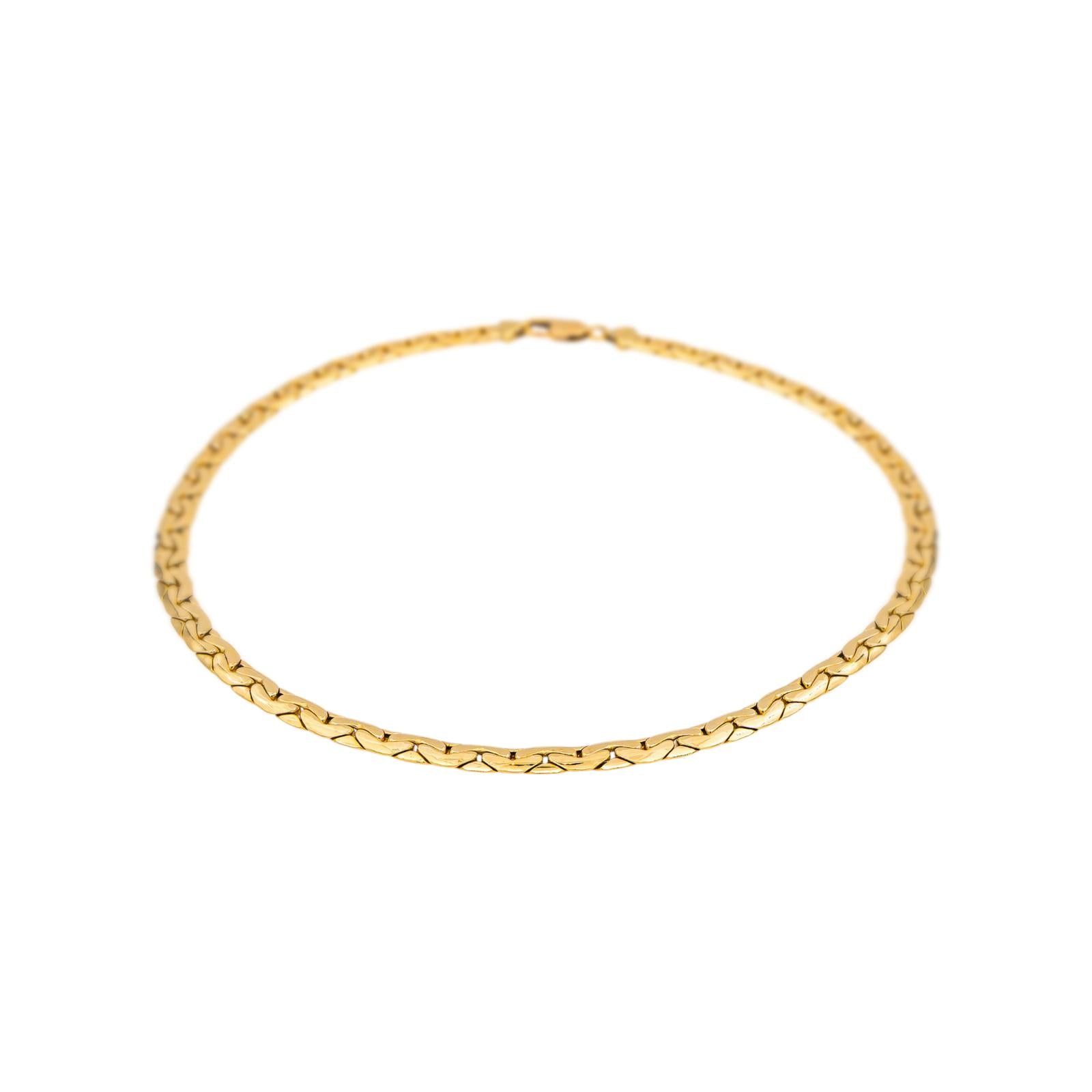 Collier Maille haricot Or jaune