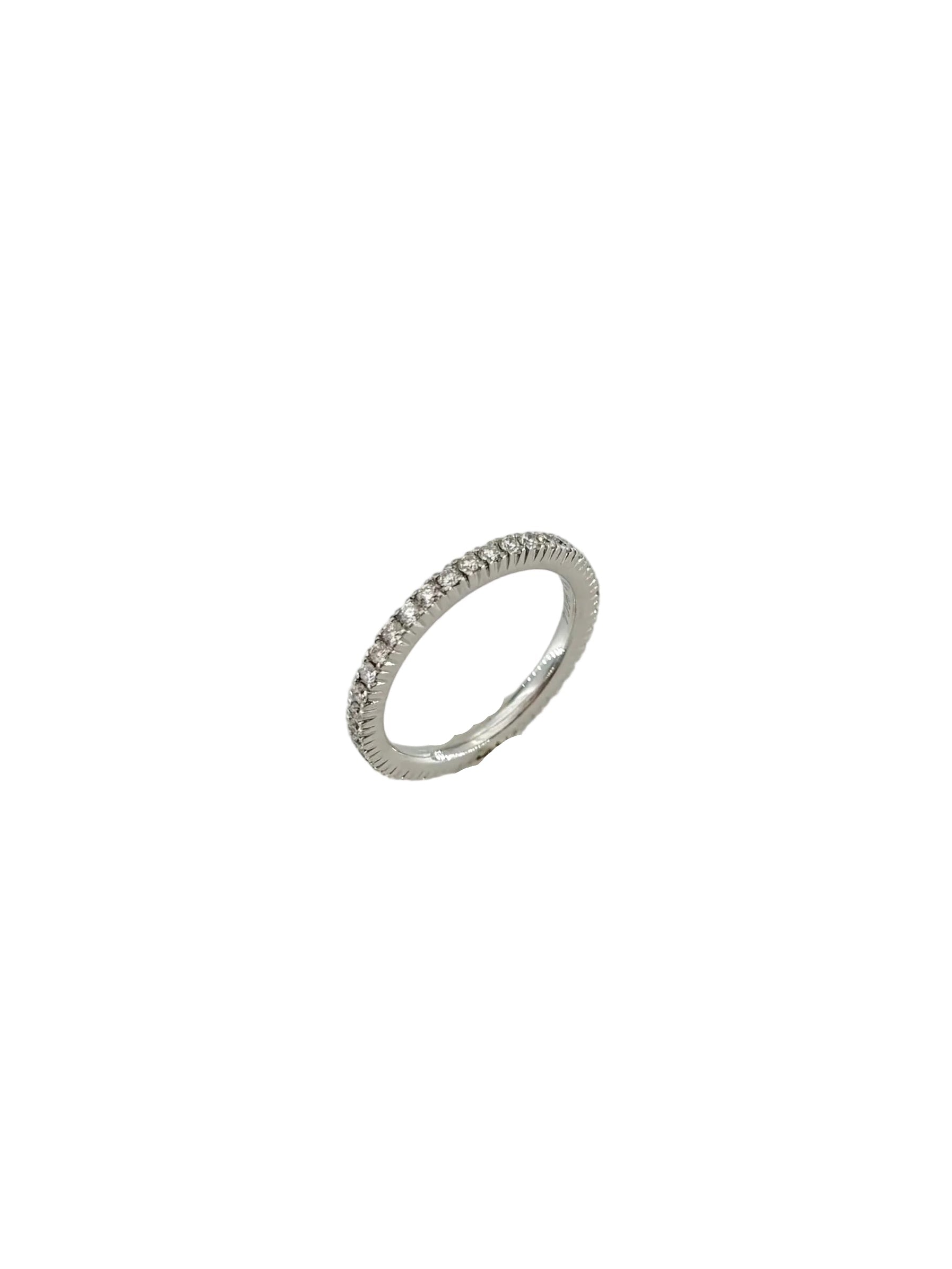 Bague Alliance en or blanc et diamants