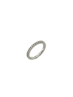 Bague Alliance en or blanc et diamants