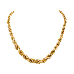 Collier Maille corde Or rose