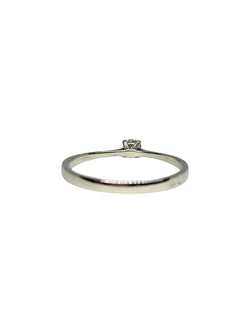 Bague Solitaire en or blanc et diamant