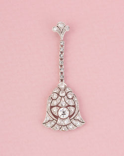 Pendentif en platine et diamants
