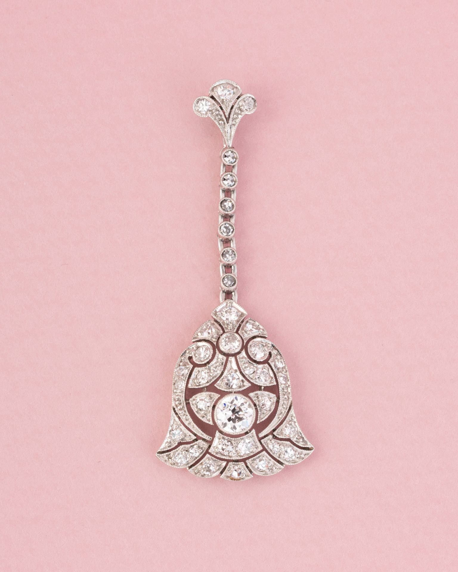 Pendentif en platine et diamants