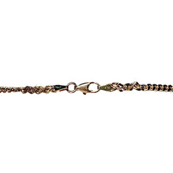 Collier en or jaune, émeraudes et diamants