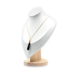Collier Pendentif en or jaune, onyx et diamants