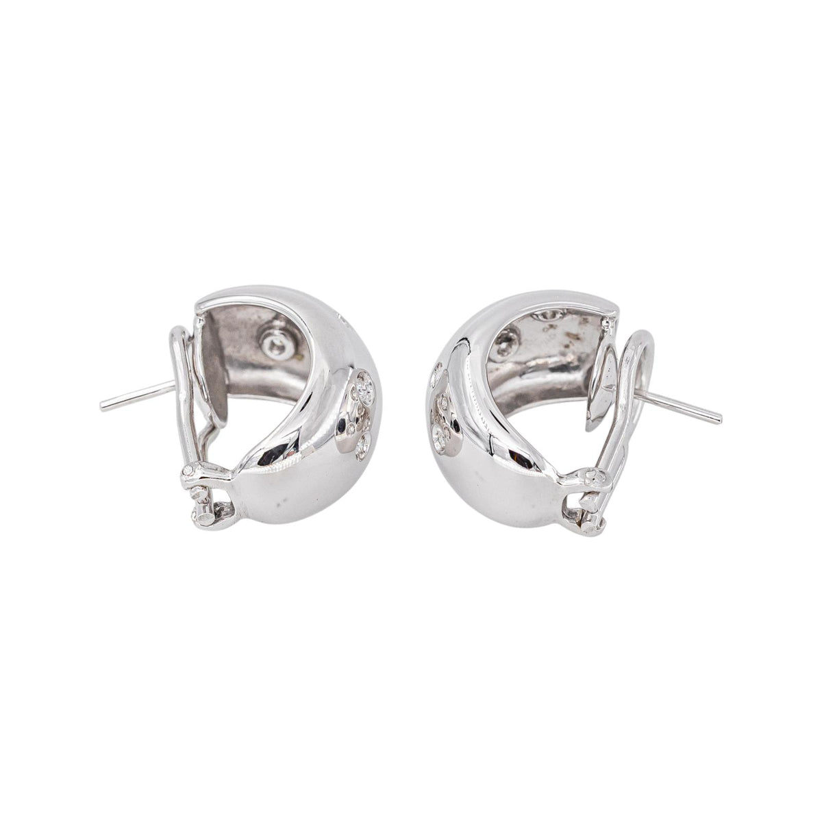 Boucles d'oreilles Or blanc Diamant