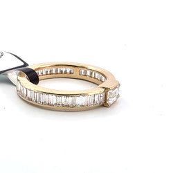 Bague Alliance VERETTA en or jaune et diamants