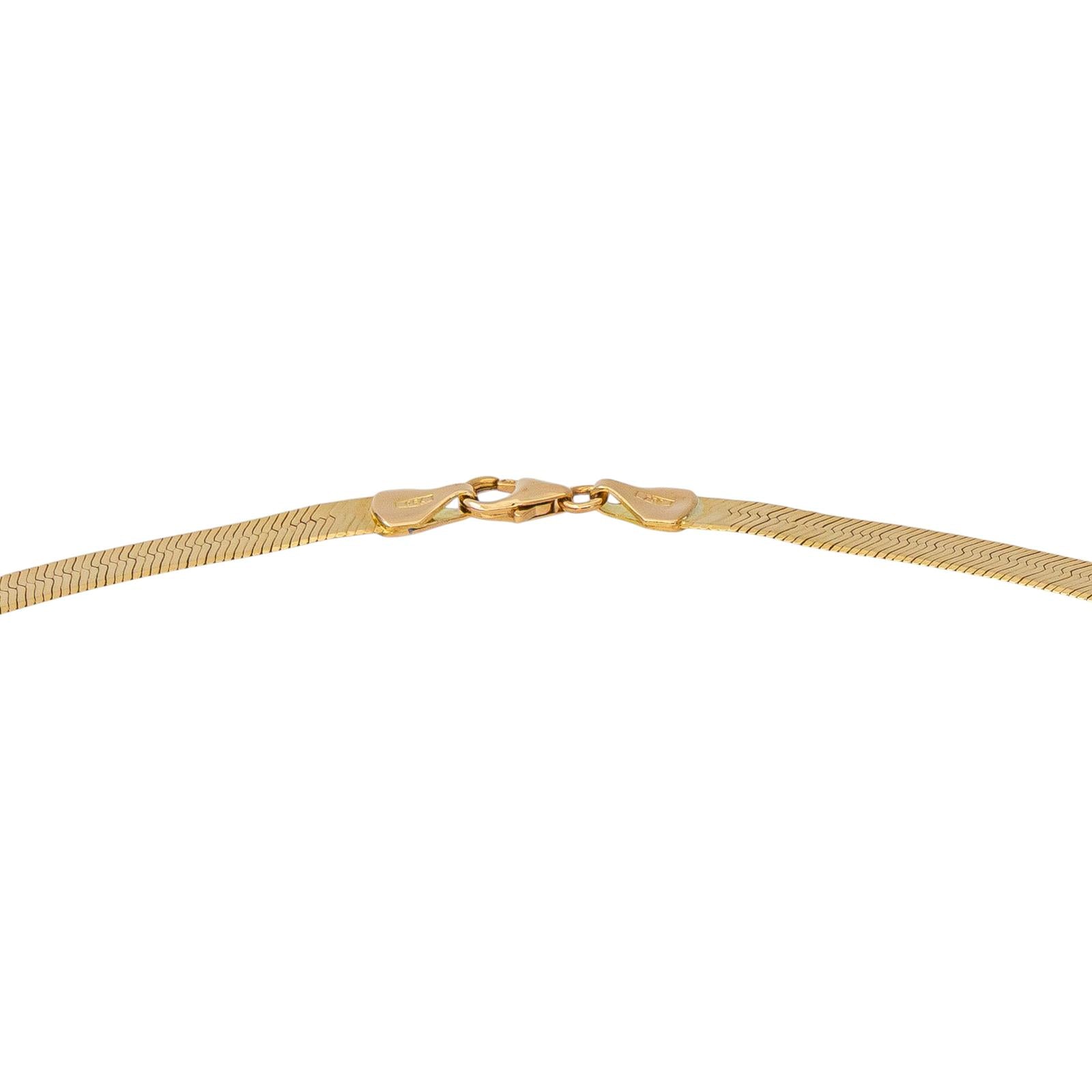 Collier Maille miroir Or jaune