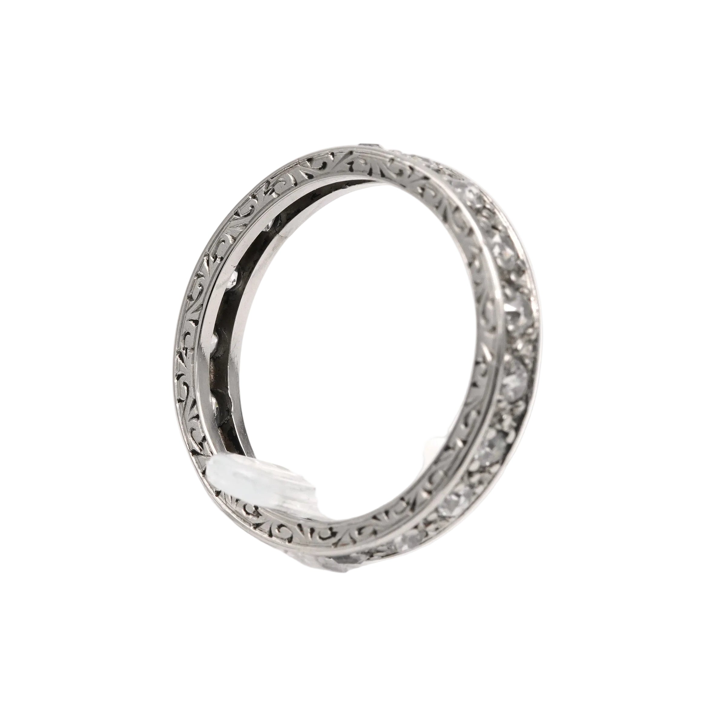 Bague Alliance en or blanc et diamants
