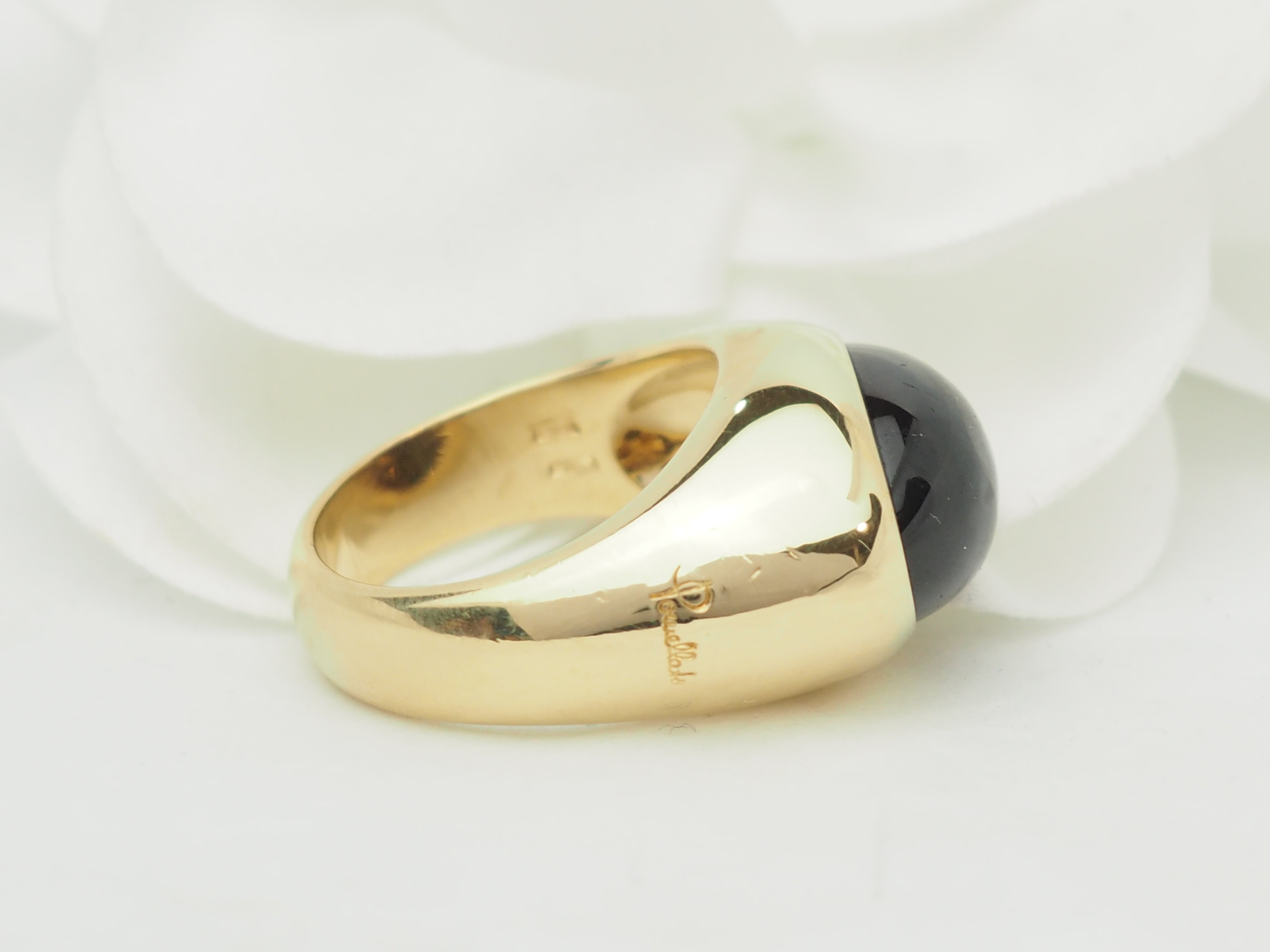 Bague POMELLATO en or jaune et grenat