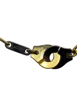 Bracelet Maille DINH VAN Menottes en or jaune et acier