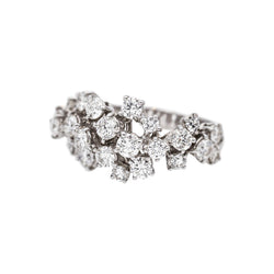 Fred Bague Blanche Or blanc Diamant