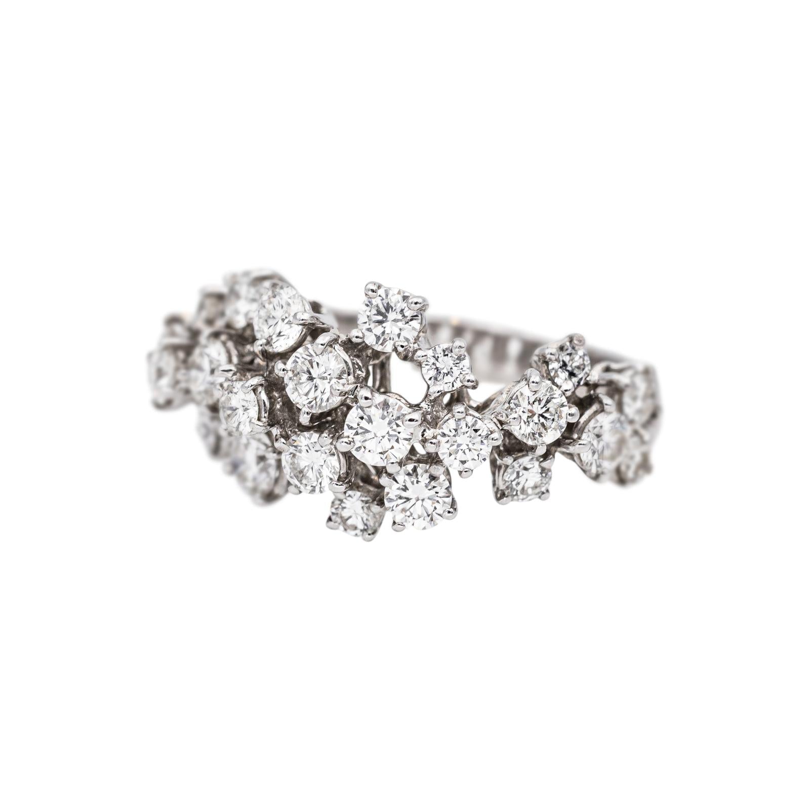 Fred Bague Blanche Or blanc Diamant