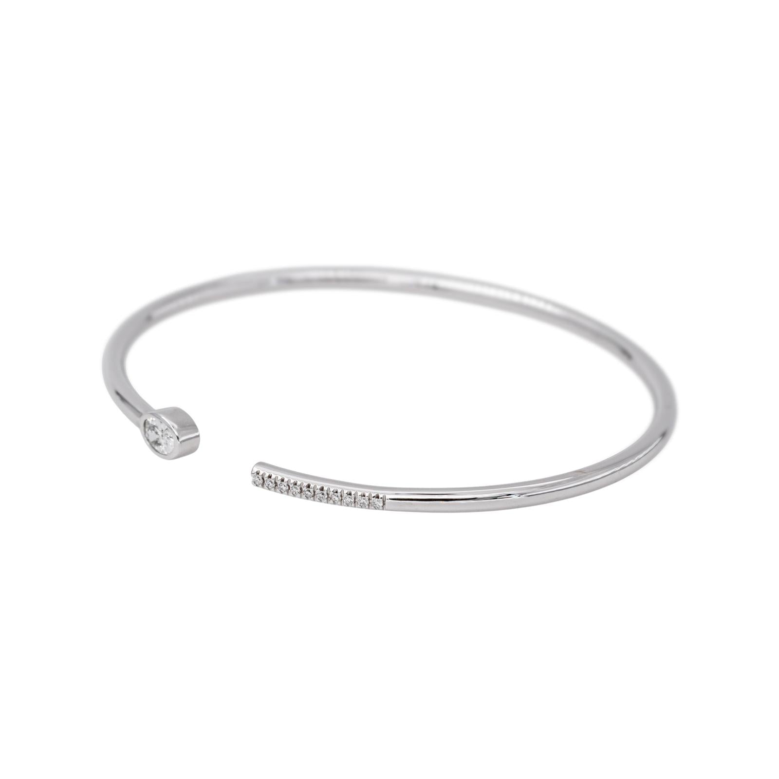 Van der Bauwede Bracelet Jonc Vendôme Or blanc Diamant
