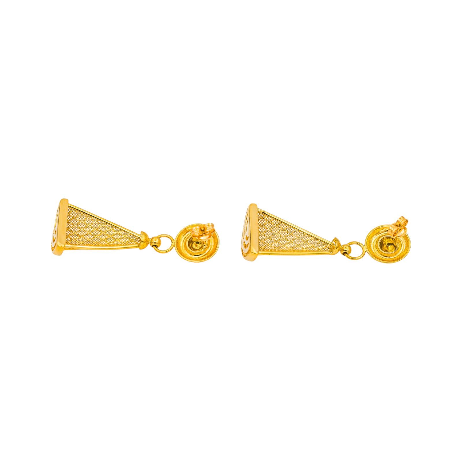Boucles d'oreilles  Pendantes Or jaune
